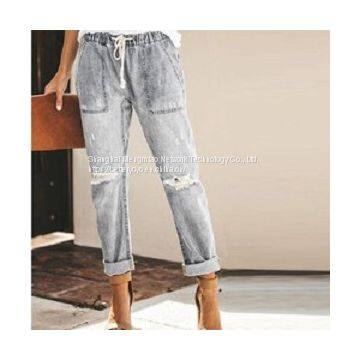 womens hole jeans