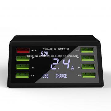 Desktop QC3.0 8 Ports Multi Usb Charger For Mobile Phone photo-3