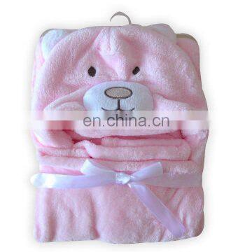 Baby Blanket Cute Bath Soft Flannel Fleece Boys and Girls Hood Blanket photo-7
