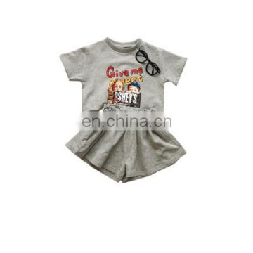 Kid Baby Girls Outfit 2020 Summer Girls Sets T Shirt and Shorts Children's Clothing Wholesale