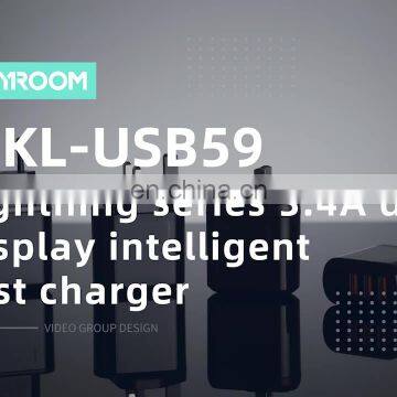 joyroom 3usb port mobile phone travel charger