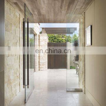 Cheap Aluminium Soft Sliding Tempered Glass Door photo-2