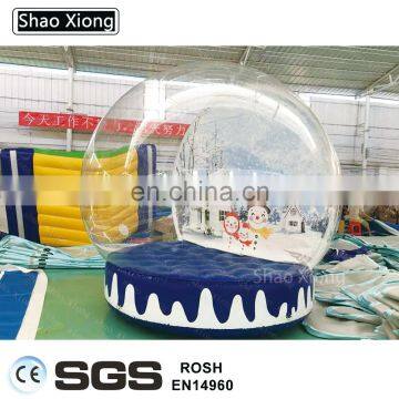 Advertising 4m 5m 6m Inflatable Christmas Snow Globe/Inflatable Snow Ball for Sale