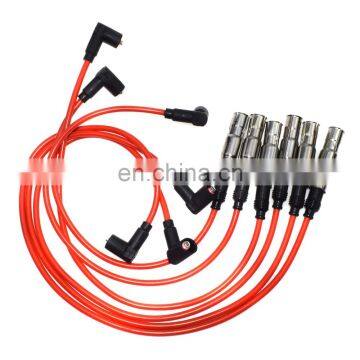 6pcs Spark Plug Wire Cable Kit 430NC For VW Golf Jetta Passat VR6 1993-1999 2.8L-V6 021998031 021998031A 021998031D