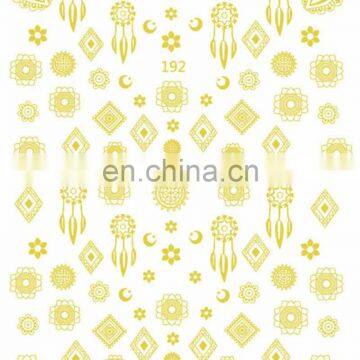 JOYFUL 191-197 Gold and Silver Nail Beauty 3D Ultra-thin Rose Gold English Letter Nail Sticker photo-6