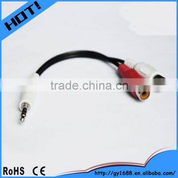 3.5mm male to 2 female rca y splitter Audio Adapter Cable