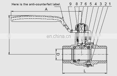 High Pressure Heat Resistant 1/2" Inch M-BSP Brass Ball Valve photo-5
