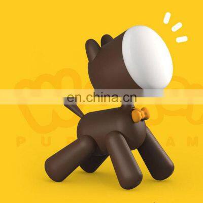 Gift USB Rechargeable Moveable Body Switch Control Cute Image 2 Modes Brightness Children Puppy Night Light photo-4