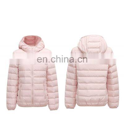 Winter Ladies Duck Goose down jacket women winter women hooded zipper down jacket Women's Thickened Down Jacket