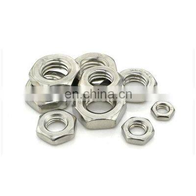 China Manufacturer Stainless Steel A2 A4 DIN439 DIN936 Hex Jam Thin Nut photo-2