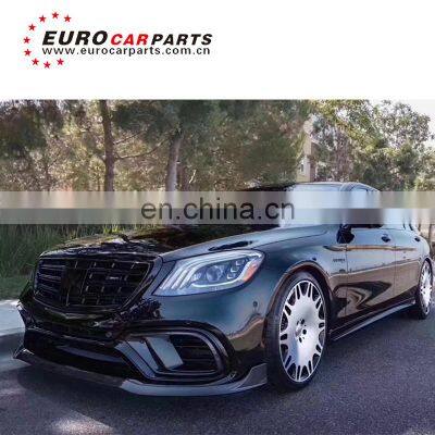 S-class W222 B700 B style s320 s350 s450 s500 s560 body kit 2018-2020y carbon fiber material upgrade set and modified body kit