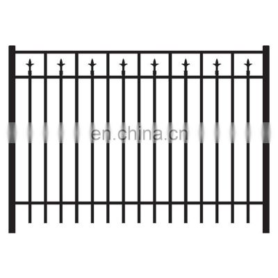 hot sale Xinhai #13 H 5 ft * W 6 ft power coated Aluminium alloy ornamental fence panel with Majestic head