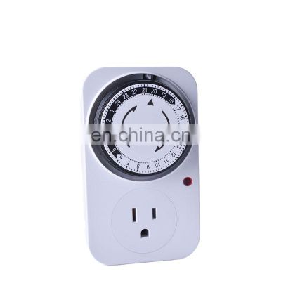 24 Hour Mechanical Timer Switch US standard Socket Mechanical Timer 110V 125V 15A US plug Electrical Program Timer Power Switch