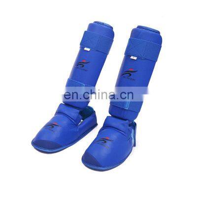 Karate Shin Guards of Adults Kids Kick Boxing Full Foot Protection in Taekwondo Muay Thai Sanda Kick Taekwondo Protective Gear