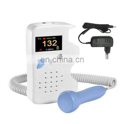 Portable Color Screen Ultrasound Baby Heart Rate Monitor Fetal doppler for home use