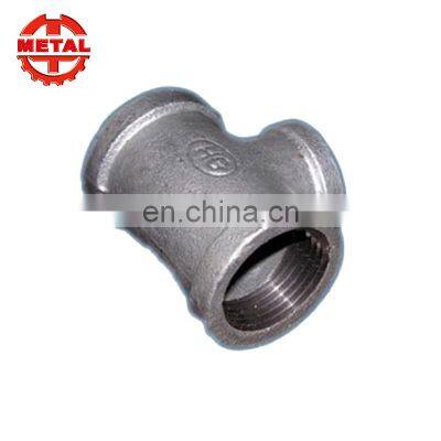 45 degree y branch gi pipe fittings lateral tee catalogue