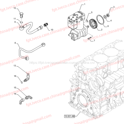 FPT IVECO CASE Cursor9 F2CFE614A*B041/F2CGE614F*V004 5802431166    Air Compressor  Gear87520321