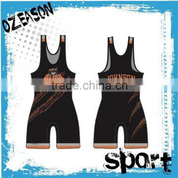 custom sublimation blank gym mens stringer wrestling singlet wholesale