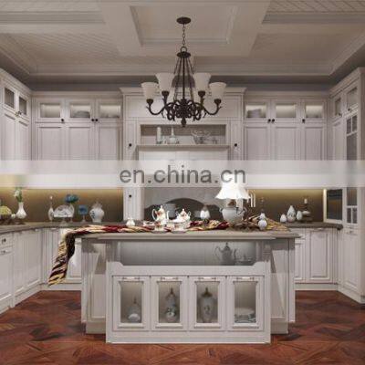 Custom Antique White Wood Kitchen Cabinets Wholesale