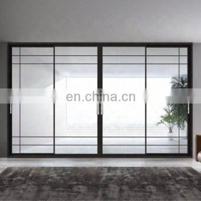 Soundproof double glazed aluminum sliding door for living room