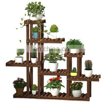 K&B cheap wholesale 2021 hot new design popular solid wood flower plant stand