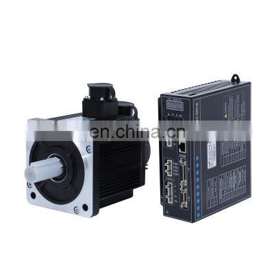 120mm AC servo motor 6Nm 2000rpm engine and amplifier CNC total kit router Electric Motor for Screening Conveyor Feeder