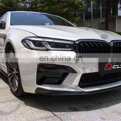 CLY Front Lip For BMW 5 Series G30 G38 Facelift 2021 M5 Front Car Bumper Lip CS Carbon Fiber Anterior Lip photo-3