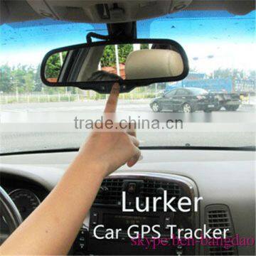 2013 New Promotional Rear-view Mirror Lurker Car GPS Tracker With Forever Free Real-time Online Tracking Platform