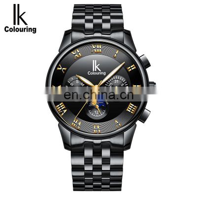 IK colouring K013 Men's Stainless Steel Band Luxury Brand Automatic Mechanical Date Mens Wrist Watches