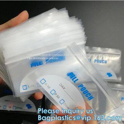 Small Pill Pouch Medical Pill Bags k Bags Virgin Pill Zipper Bags, Medical Use k / Zipper Pharmacy Bags, Pac photo-5