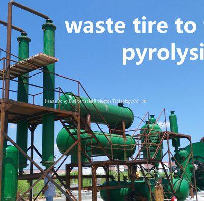 Different Scales Waste Rubber Tire Pyrolysis Plant Recycling Machine for Fuel Oil and Carbon Black photo-3