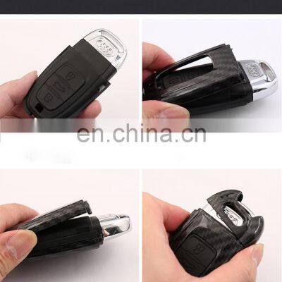 Customized ABS Plastic Silicone Protective Chain Ring Car Logo Keyholder For Audi Q5 photo-4