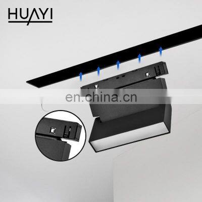 HUAYI Wholesale Price Modern Flood Lamp Clothing Shop 6w 12w Magnetic LED Track Light photo-4