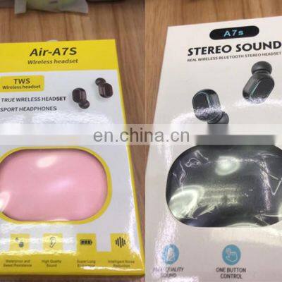 Factory Price for A7S Earphones Wired True HiFi Wireless E7S TWS Headphones I7s I12 Sport Earbuds Wireless Earphone photo-5