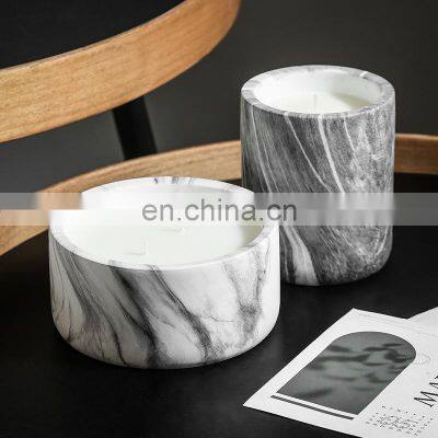 ENO Custom Marble Jar Scented Candle and Wooden Scented Candle Jar Fragrance Products Home Fragrance Scented Candle