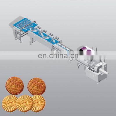 RUIPUHUA Automatic Feeding Packing Line Multiple Packaging Machine Combination Horizontal Biscuit Cookie Food Packaging Machine photo-3