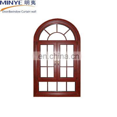 Europe style Big Silding Windows Thermal Break Aluminum Sliding Windows Arched Top Design with Wide Opening View