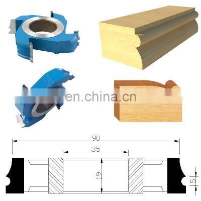 LIVTER Woodworking Tools Solid Alloy Milling Cutter 4-sided Grater Rosewood Line Knife Table Line Forming Knife photo-2