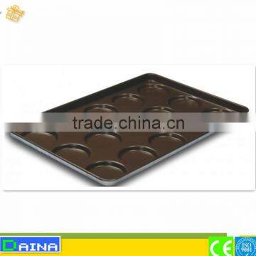 Die casting aluminum a forming teflon coated hamburger baking tray