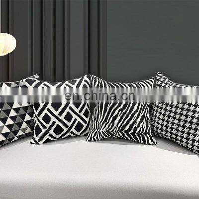 Customer Oriented Creative Square Sofa Cotton Luxury Modern Decorative Easter Plaid Nordic Throw Pillow photo-3