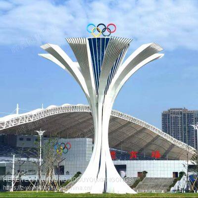 Stainless Steel Sculpture Stainless Steel Moon Tooth Sculpture Stainless Steel Sculpture Manufacturer Customization photo-5