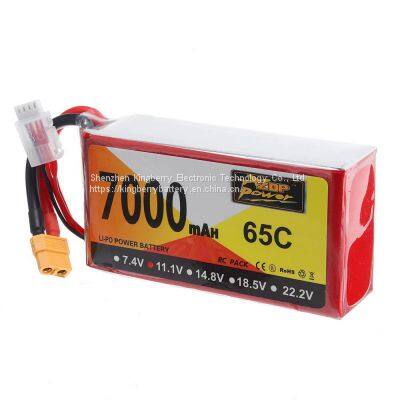 RC7000mAh 2s3S 11.1V 65C High-Energy Density Batteries for Drones and RC Planes photo-3