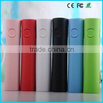 Portable mobile charger 2600mAh power bank with led flashlight