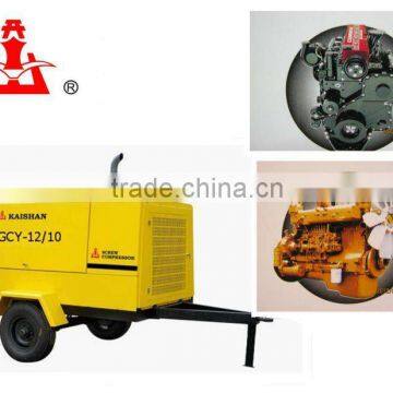 LGCY-12/7.12m3/min,7bar, energy saving Hot sale for tunnel Diesel Engine Portable Screw Air Compessor