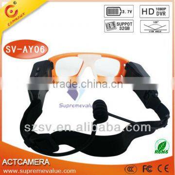 New arrived Full HD glasses camera for skiing