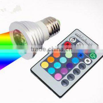 dimmable mini led spot light 3w with RGB