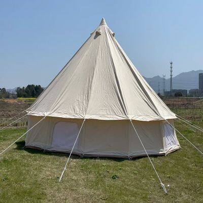 SXKON Spacious 20FT Beige Canvas Bell Tent photo-5