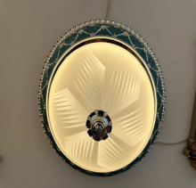 European Style Ceiling Light for Bedroom, Living Room, Study, Copper-colored Lamp, American Style Round Ceiling Light, Modern and Minimalist. photo-3