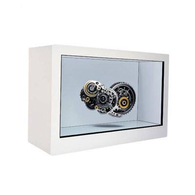 32/43/49/55-дюймовые жидкокристаллические прозрачные витрины с четырьмя равными сторонами, подходящие для выставочных залов, торговых центров и музеев