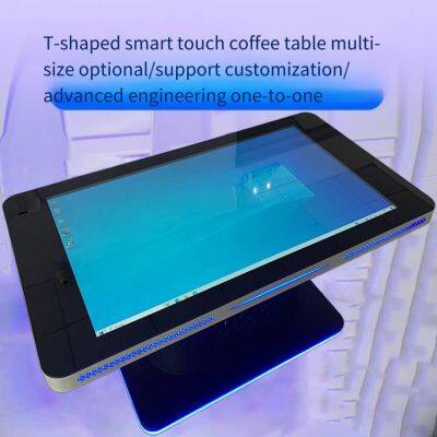 yiju 43/55-дюймовый умный сенсорный стол для ресторанов, выставочных залов и деловых переговоров, производитель интерактивного игрового стола - все в одном устройстве